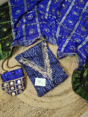 Kota doria suit set with gotta patti