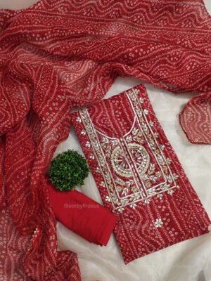 Kota doria suit set with gotta patti