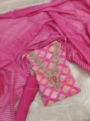 Kota doria suit set with gotta patti