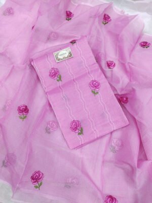 Kota Doria delicate embroidery work suit set
