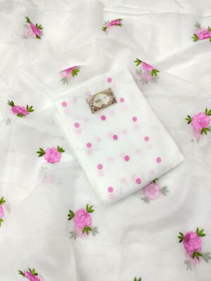Kota Doria delicate embroidery work suit set