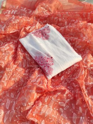 Kota Doria delicate embroidery work suit set