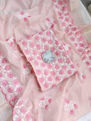 Kota Silk delicate embroidery work suit set