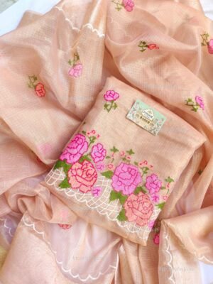 Kota Silk delicate embroidery work suit set