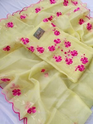 Kota Doria delicate embroidery work suit set