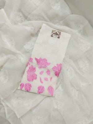 Kota Doria delicate embroidery work suit set